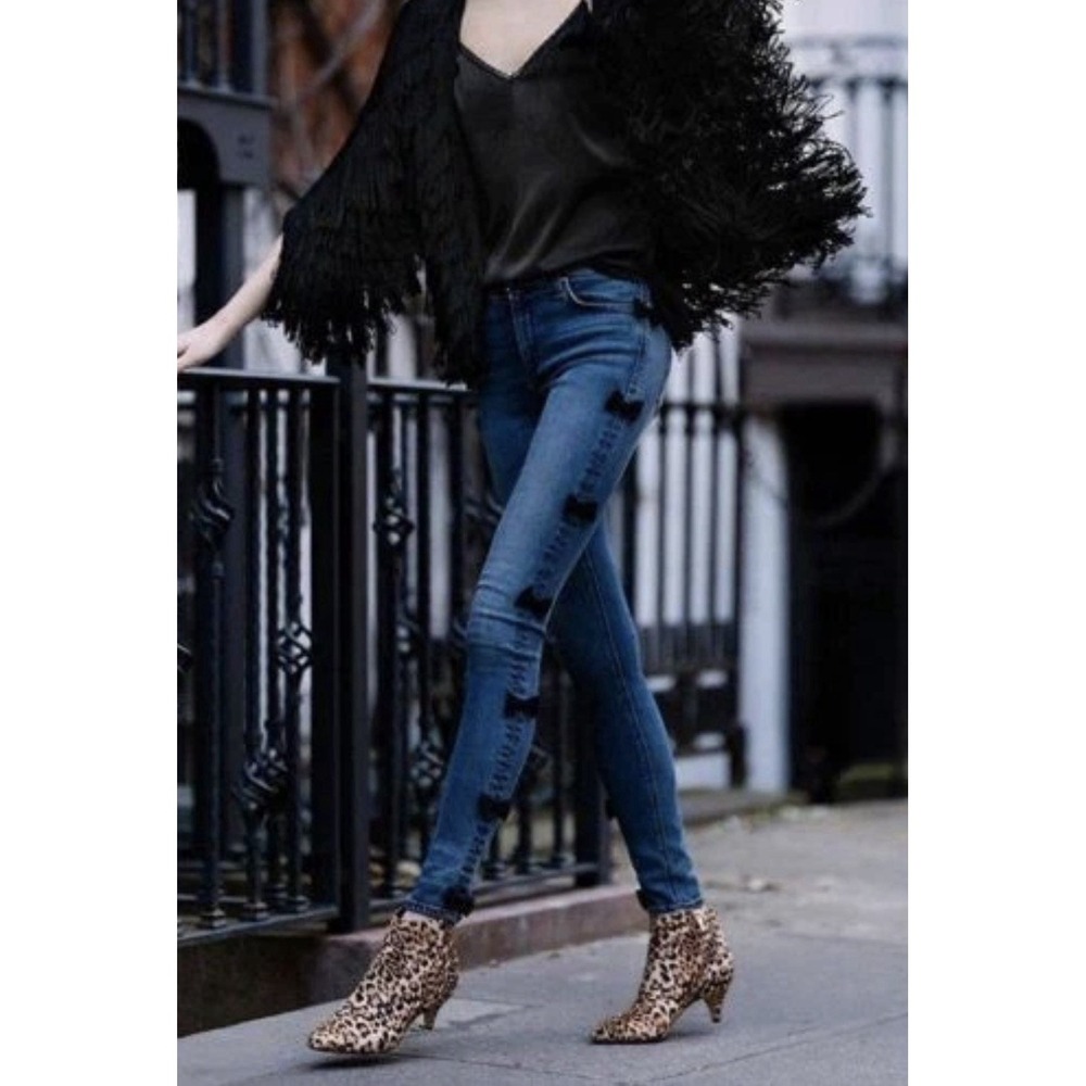 Anthropologie Vanessa Virginia Black Fringe Open Jacket Wedding Formal XS